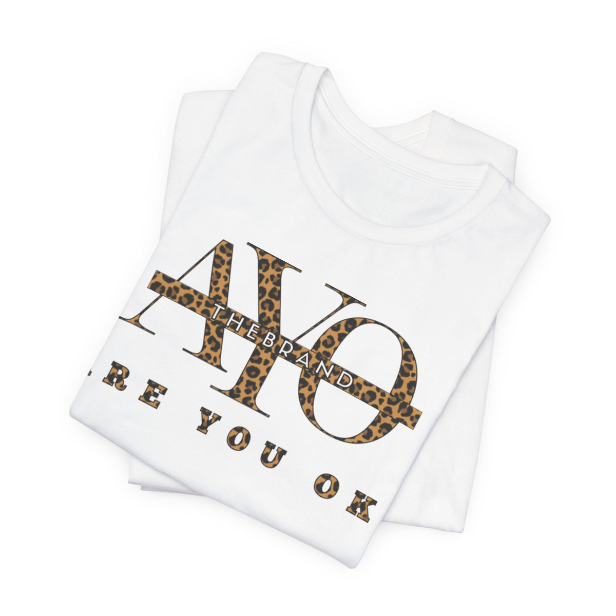 Are You Ok? - Leopard Print Tee