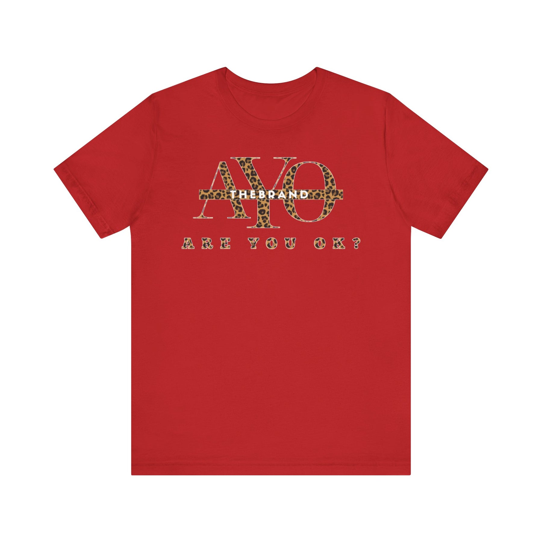 Are You Ok? - Leopard Print Tee